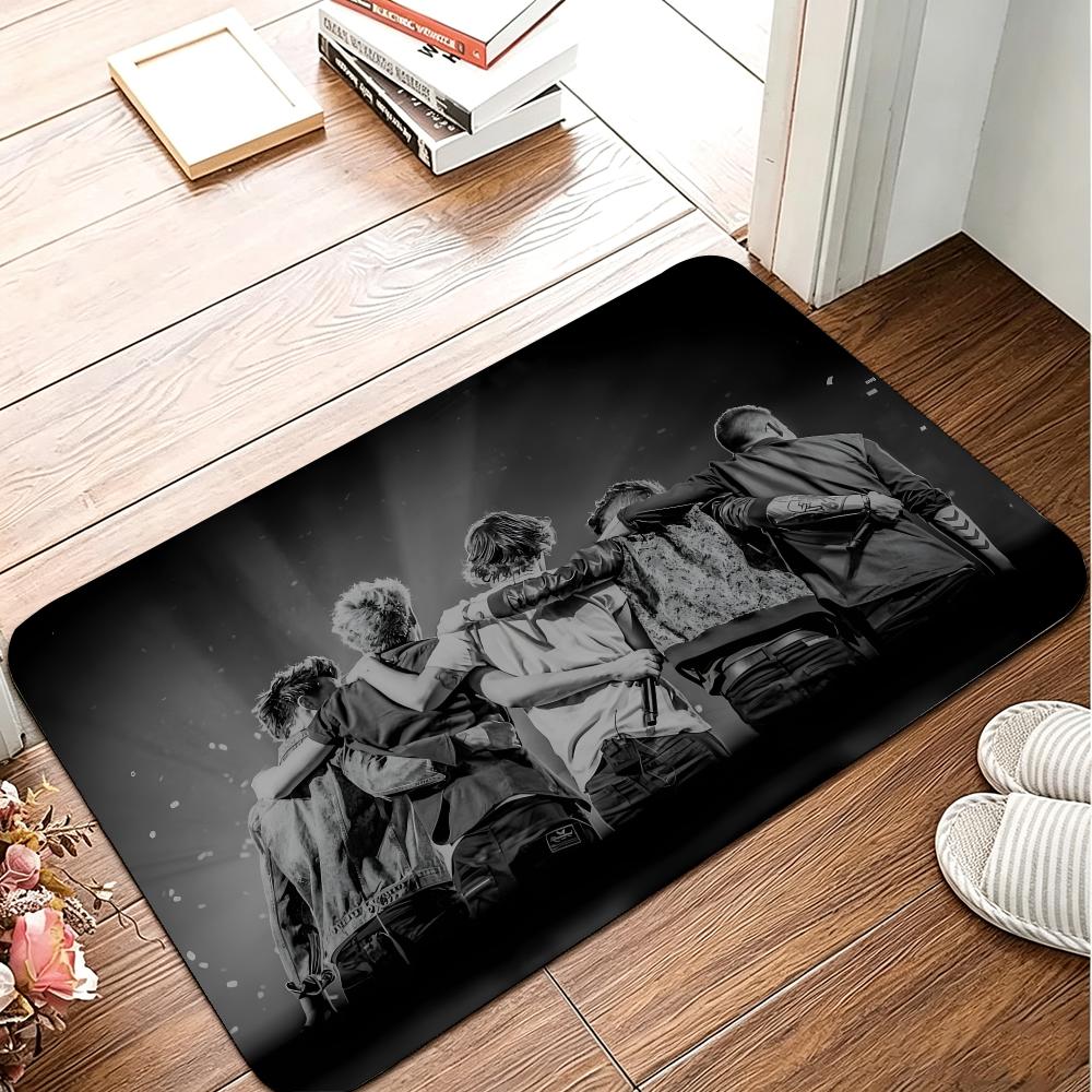 Home Textiles Direct - O-One Band D-Directions Musik-Fußmatte, Flanell-Teppich, weich,