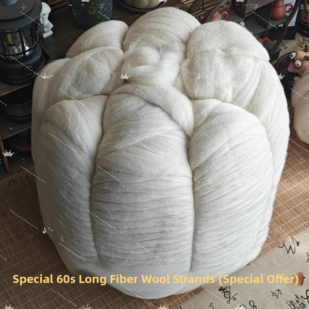 Home Textiles Usa - Handgefertigte Wollfilz-Basis, Wollstreifen, DIY-Füllmaterial, Wollformmaterial, leicht