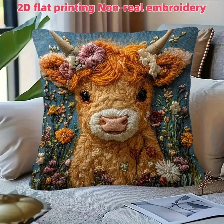 1 Stück Vintage Highland-Kuh D – Pillow Insert 18X18 Bewertung und Preis