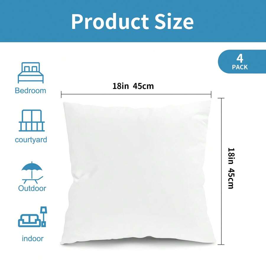 4er-Pack wetterfeste Kissenfül – Pillow Insert 18X18 Bewertung und Preis